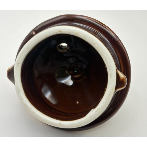 Vintage Art Deco Teapot Fraunfelter Brown with Gold Trim Ornate Design - Picture 11 of 12